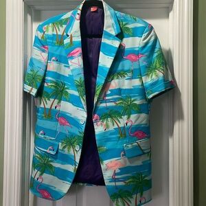 Tropical/Hawaiian Short Sleeve Suit Jacket